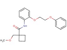 1-(methoxymethyl)-N-[2-(2-phenoxyethoxy)phenyl]cyclobutanecarboxamide