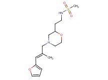 N-(2-{4-[(2E)-3-(2-furyl)-2-methylprop-2-en-1-yl]morpholin-2-yl}ethyl)methanesulfonamide