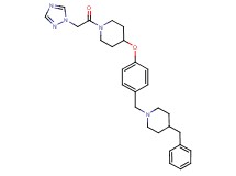 4-benzyl-1-(4-{[1-(1H-1,2,4-triazol-1-ylacetyl)-4-piperidinyl]oxy}benzyl)piperidine
