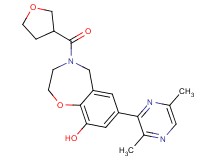 7-(3,6-dimethylpyrazin-2-yl)-4-(tetrahydrofuran-3-ylcarbonyl)-2,3,4,5-tetrahydro-1,4-benzoxazepin-9-ol