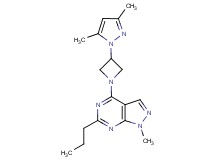 4-[3-(3,5-dimethyl-1H-pyrazol-1-yl)-1-azetidinyl]-1-methyl-6-propyl-1H-pyrazolo[3,4-d]pyrimidine