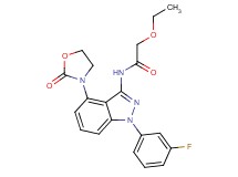 2-ethoxy-N-[1-(3-fluorophenyl)-4-(2-oxo-1,3-oxazolidin-3-yl)-1H-indazol-3-yl]acetamide