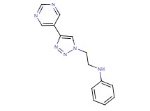N-[2-(4-pyrimidin-5-yl-1H-1,2,3-triazol-1-yl)ethyl]aniline