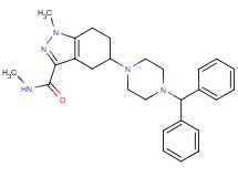 5-[4-(diphenylmethyl)-1-piperazinyl]-N,1-dimethyl-4,5,6,7-tetrahydro-1H-indazole-3-carboxamide