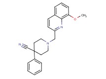 1-[(8-methoxyquinolin-2-yl)methyl]-4-phenylpiperidine-4-carbonitrile