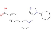 4-{1-[(1-cyclohexyl-1H-imidazol-5-yl)methyl]piperidin-3-yl}benzoic acid