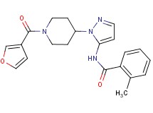 N-{1-[1-(3-furoyl)-4-piperidinyl]-1H-pyrazol-5-yl}-2-methylbenzamide