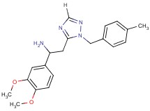 1-(3,4-dimethoxyphenyl)-2-[1-(4-methylbenzyl)-1H-1,2,4-triazol-5-yl]ethanamine