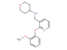 N-{[2-(2-methoxyphenoxy)-3-pyridinyl]methyl}tetrahydro-2H-pyran-4-amine