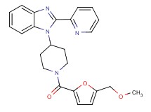 1-{1-[5-(methoxymethyl)-2-furoyl]-4-piperidinyl}-2-(2-pyridinyl)-1H-benzimidazole