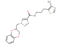 1-(2,3-dihydro-1,4-benzodioxin-2-ylmethyl)-N-[3-(4-methyl-1,3-thiazol-5-yl)propyl]-1H-1,2,3-triazole-4-carboxamide