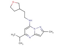 5-isopropyl-2-methyl-N-[2-(tetrahydro-3-furanyl)ethyl]pyrazolo[1,5-a]pyrimidin-7-amine