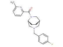 (1S*,5R*)-3-(4-fluorobenzyl)-6-[(6-methylpyridin-2-yl)carbonyl]-3,6-diazabicyclo[3.2.2]nonane