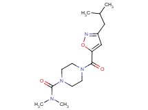 4-[(3-isobutyl-5-isoxazolyl)carbonyl]-N,N-dimethyl-1-piperazinecarboxamide