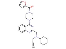 N-({4-[4-(2-furoyl)-1-piperazinyl]-2-quinazolinyl}methyl)-N-2-propyn-1-ylcyclohexanamine