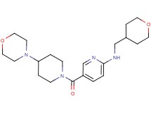 5-[(4-morpholin-4-ylpiperidin-1-yl)carbonyl]-N-(tetrahydro-2H-pyran-4-ylmethyl)pyridin-2-amine