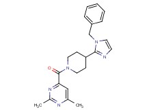 4-{[4-(1-benzyl-1H-imidazol-2-yl)piperidin-1-yl]carbonyl}-2,6-dimethylpyrimidine