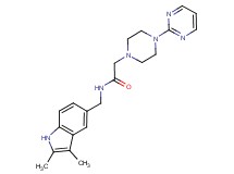 N-[(2,3-dimethyl-1H-indol-5-yl)methyl]-2-(4-pyrimidin-2-ylpiperazin-1-yl)acetamide
