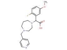 (2-fluoro-5-methoxyphenyl)[4-(pyridin-4-ylmethyl)-1,4-diazepan-1-yl]acetic acid
