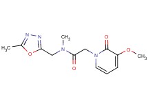 2-(3-methoxy-2-oxopyridin-1(2H)-yl)-N-methyl-N-[(5-methyl-1,3,4-oxadiazol-2-yl)methyl]acetamide
