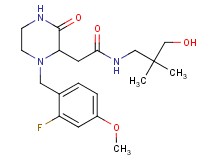 2-[1-(2-fluoro-4-methoxybenzyl)-3-oxo-2-piperazinyl]-N-(3-hydroxy-2,2-dimethylpropyl)acetamide