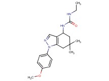 N-ethyl-N'-[1-(4-methoxyphenyl)-6,6-dimethyl-4,5,6,7-tetrahydro-1H-indazol-4-yl]urea