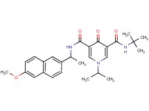 N-(tert-butyl)-1-isopropyl-N'-[1-(6-methoxy-2-naphthyl)ethyl]-4-oxo-1,4-dihydro-3,5-pyridinedicarboxamide