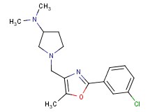 1-{[2-(3-chlorophenyl)-5-methyl-1,3-oxazol-4-yl]methyl}-N,N-dimethylpyrrolidin-3-amine