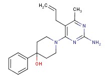 1-(5-allyl-2-amino-6-methylpyrimidin-4-yl)-4-phenylpiperidin-4-ol