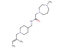 N-({1-[(2E)-2-methylbut-2-en-1-yl]piperidin-4-yl}methyl)-2-(4-methyl-1,4-diazepan-1-yl)acetamide