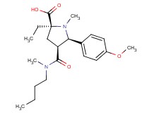 (2S*,4S*,5R*)-4-{[butyl(methyl)amino]carbonyl}-2-ethyl-5-(4-methoxyphenyl)-1-methylpyrrolidine-2-carboxylic acid