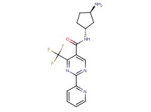 N-[rel-(1R,3R)-3-aminocyclopentyl]-2-(2-pyridinyl)-4-(trifluoromethyl)-5-pyrimidinecarboxamide hydrochloride