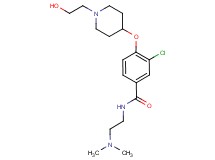 3-chloro-N-[2-(dimethylamino)ethyl]-4-{[1-(2-hydroxyethyl)-4-piperidinyl]oxy}benzamide