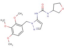 N-(tetrahydrofuran-3-yl)-N'-[1-(2,3,4-trimethoxybenzyl)-1H-pyrazol-5-yl]urea