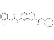 N-[2-(1-azepanylacetyl)-1,2,3,4-tetrahydro-7-isoquinolinyl]-2-(2-fluorophenyl)acetamide