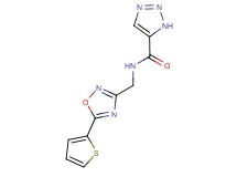 N-{[5-(2-thienyl)-1,2,4-oxadiazol-3-yl]methyl}-1H-1,2,3-triazole-5-carboxamide