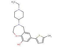 4-(1-ethylpiperidin-4-yl)-7-(5-methyl-2-thienyl)-2,3,4,5-tetrahydro-1,4-benzoxazepin-9-ol