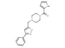 1-[(3-phenylisoxazol-5-yl)methyl]-4-(1H-pyrrol-2-ylcarbonyl)piperazine