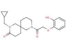 2-(cyclopropylmethyl)-8-[(2-hydroxyphenoxy)acetyl]-2,8-diazaspiro[5.5]undecan-3-one
