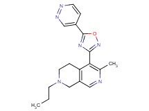 6-methyl-2-propyl-5-(5-pyridazin-4-yl-1,2,4-oxadiazol-3-yl)-1,2,3,4-tetrahydro-2,7-naphthyridine