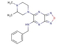 N-benzyl-6-(3,4-dimethyl-1-piperazinyl)[1,2,5]oxadiazolo[3,4-b]pyrazin-5-amine