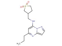 N-[(1,1-dioxidotetrahydro-3-thienyl)methyl]-5-propylpyrazolo[1,5-a]pyrimidin-7-amine