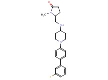 5-({[1-(3'-fluoro-4-biphenylyl)-4-piperidinyl]amino}methyl)-1-methyl-2-pyrrolidinone