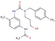 N-[3-({[(3-hydroxypropyl)(4-methylbenzyl)amino]carbonyl}amino)-4-methylphenyl]acetamide