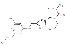 N,N-dimethyl-2-{[(6-methyl-2-propylpyrimidin-4-yl)amino]methyl}-7,8-dihydro-4H-pyrazolo[1,5-a][1,4]diazepine-5(6H)-carboxamide