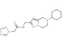 N-[(5-cyclohexyl-4,5,6,7-tetrahydropyrazolo[1,5-a]pyrazin-2-yl)methyl]-2-(1H-tetrazol-1-yl)acetamide