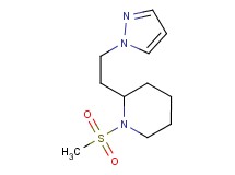 1-(methylsulfonyl)-2-[2-(1H-pyrazol-1-yl)ethyl]piperidine