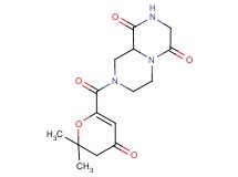 8-[(2,2-dimethyl-4-oxo-3,4-dihydro-2H-pyran-6-yl)carbonyl]tetrahydro-2H-pyrazino[1,2-a]pyrazine-1,4(3H,6H)-dione
