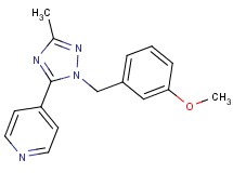 4-[1-(3-methoxybenzyl)-3-methyl-1H-1,2,4-triazol-5-yl]pyridine