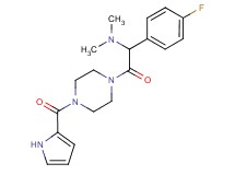 1-(4-fluorophenyl)-N,N-dimethyl-2-oxo-2-[4-(1H-pyrrol-2-ylcarbonyl)-1-piperazinyl]ethanamine